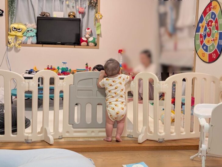 1歳くらいまでならゲート内に入れない