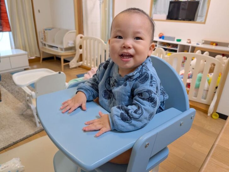 フィロウアップにしっかり固定して、落ち着いて食事ができる